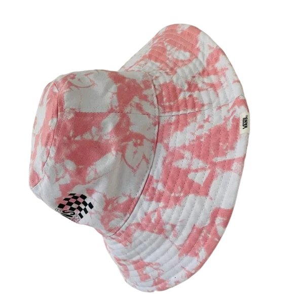 Vans Pink and White Marble Bucket Hat 100% Cotton - Picture 2 of 4